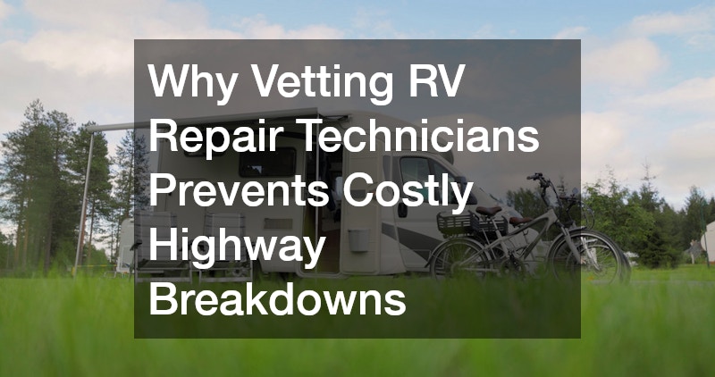 Why Vetting RV Repair Technicians Prevents Costly Highway Breakdowns
